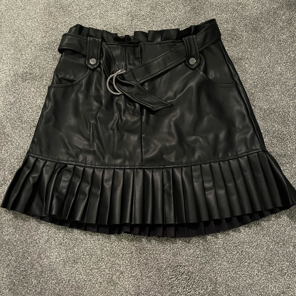 ZARA leather skirt